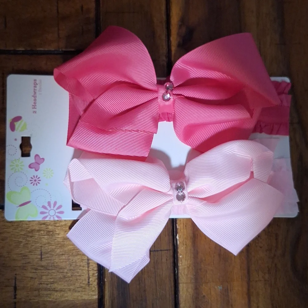 2pcs Bows Headwraps